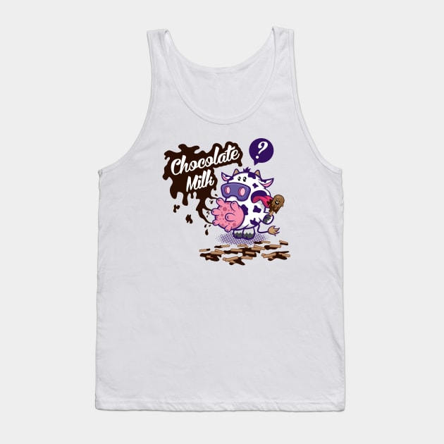 Chocolate Milk by Squinked Tank Top by Squinked